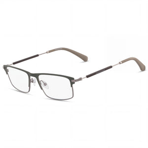 Calvin Klein CKJ18104 Green Rectangle Eyeglasses for Men, Acetate frame