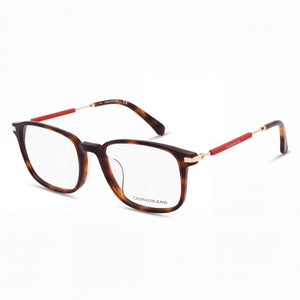 Calvin Klein CKJ18711A Havana Rectangle Eyeglasses Unisex, Plastic frame