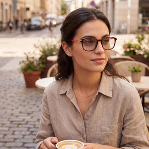 Calvin Klein CKJ18711A Havana Eyeglasses Unisex — lifestyle wear, morning news and coffee routines