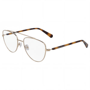 Calvin Klein CKJ19308 Gold Aviator Eyeglasses for Women, Alloy Steel frame