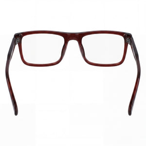 Calvin Klein CKJ19526 Rectangle Eyeglasses for Men — interior view, Plastic demo lenses