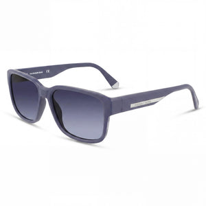 Calvin Klein Ckj21631s Blue Rectangle Sunglasses for Men, Gradient Grey Blue lens