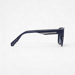 Calvin Klein Ckj21631s Rectangle Sunglasses Men — side view, Non-Polarized Gradient Grey Blue lens