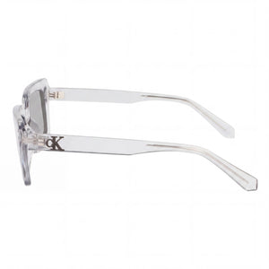 Calvin Klein CKJ22606S Rectangle Sunglasses Women — side view, Crystal Clear lens