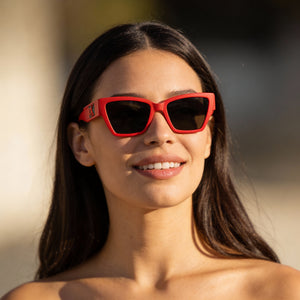 Calvin Klein Ckj23624s Red Sunglasses Women — lifestyle wear, outdoor commute and office breaks