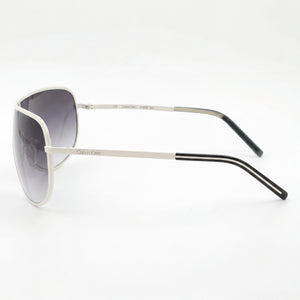 Calvin Klein CKR120S Shield Sunglasses Men — side view, Grey lens