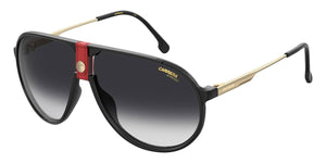 Carrera Men's Aviator Red/Grey Shaded Sunglasses