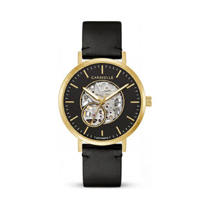Caravelle Gold Dial Stainless Steel Men's Watch, 40mm