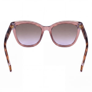 Carolina Herrera 0188/S Cat Eye Sunglasses Women — side view, Non-Polarized Brown Grey lens