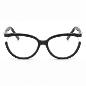 Carolina Herrera Oval Eyeglasses for Women — front view, Polyamide