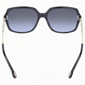 Carolina Herrera Casual Square Sunglasses Women — side view, Non-Polarized Gray lens