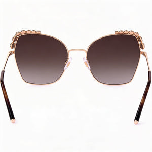Carolina Herrera Casual Square Sunglasses for Women — front view, Metal frame