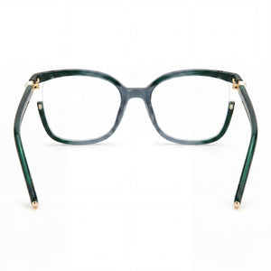 Carolina Herrera Ch 0004 Rectangle Eyeglasses Women — side view, Green Propionate temples