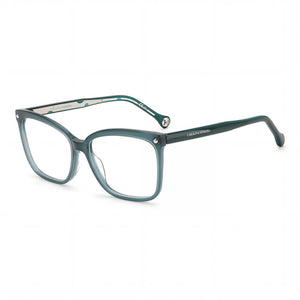 Carolina Herrera CH 0012 Teal Square Eyeglasses for Women, Acetate frame