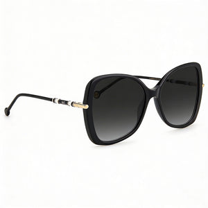 Carolina Herrera Ch 0025/S Rectangle Sunglasses Women — side view, Non-Polarized Dark Gray Shaded lens