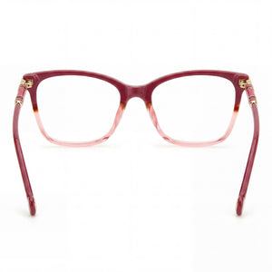 Carolina Herrera CH 0028 Cat Eye Eyeglasses Women — side view, Havana Acetate temples