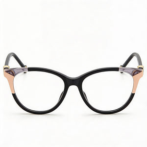 Carolina Herrera CH 0054 Oval Eyeglasses for Women — front view, Acetate