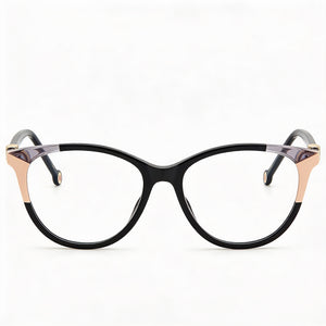 Carolina Herrera CH 0054 Oval Eyeglasses for Women — front view, Acetate