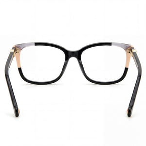 Carolina Herrera CH 0055 Rectangle Eyeglasses for Women — interior view, Polycarbonate demo lenses