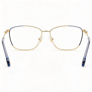 Carolina Herrera Ch 0060 Rectangle Eyeglasses for Women — front view, Stainless Steel