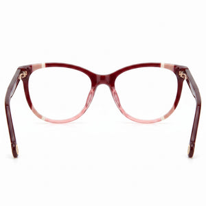 Carolina Herrera Ch 0064 Rectangle Eyeglasses Women — side view, Pink Acetate temples
