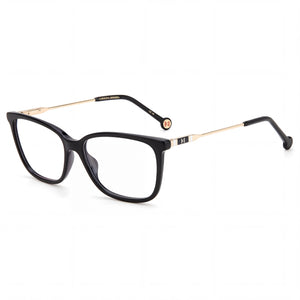 Carolina Herrera CH 0072 Black Rectangle Eyeglasses for Women, Acetate frame