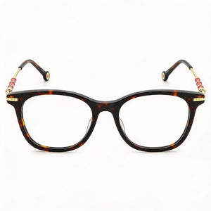 Carolina Herrera Her 0103 Square Eyeglasses for Women — front view, Plastic