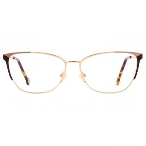 Carolina Herrera Her 0116 Cat Eye Eyeglasses for Women — front view, Alloy Steel