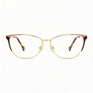 Carolina Herrera Her 0116 Rectangle Eyeglasses for Women — front view, Alloy Steel
