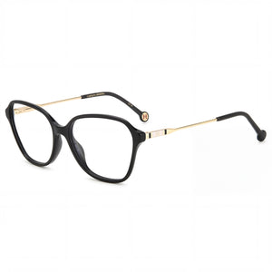 Carolina Herrera HER 0117 807 55 Black Square Eyeglasses Unisex, Acetate frame