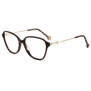 Carolina Herrera Her 0117 Dark Tortoise Square Eyeglasses for Women, Acetate frame