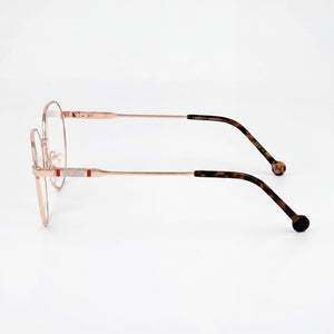 Carolina Herrera Her 0121 Round Eyeglasses for Women — front view, Metal
