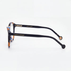 Carolina Herrera Her 0122 Square Eyeglasses for Women — front view, Plastic