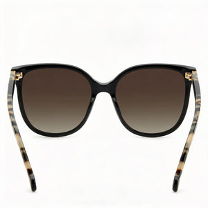 Carolina Herrera HER 0136/S Square Sunglasses Women — side view, Non-Polarized Brown lens