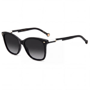 Carolina Herrera Her 0137/S Black White Rectangle Sunglasses Unisex, Polycarbonate lens