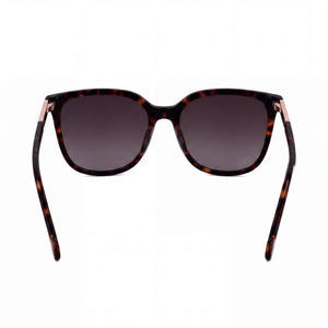 Carolina Herrera HER 0140/S Cat Eye Sunglasses Women — side view, Non-Polarized Havana Red lens