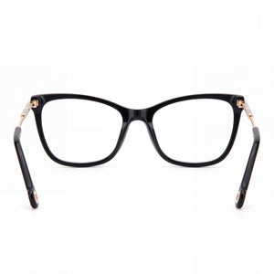Carolina Herrera HER 0151 Cat Eye Eyeglasses Women — side view, Multicolored Acetate temples