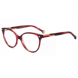 Carolina Herrera Her 0158 Red Cat Eye Eyeglasses for Women, Acetate frame