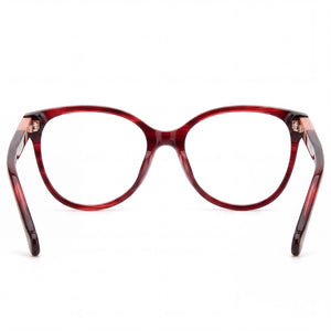 Carolina Herrera Her 0158 Cat Eye Eyeglasses for Women — interior view, Polycarbonate demo lenses