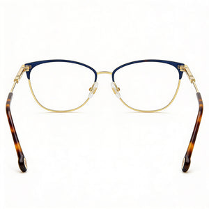 Carolina Herrera Her 0161 Rectangle Eyeglasses for Women — interior view, Polycarbonate demo lenses