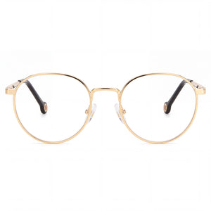 Carolina Herrera HER 0169 Round Eyeglasses for Women — front view, Alloy Steel