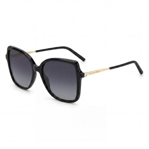 Carolina Herrera Her 0179/S Black Gold Butterfly Sunglasses for Women, Black Gold lens