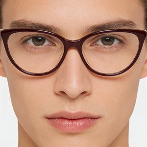Carolina Herrera Her 0196 Cat Eye Eyeglasses Unisex — interior view, Polycarbonate demo lenses