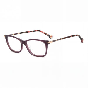 Carolina Herrera Her 0198 Violet Havana Rectangle Eyeglasses for Women, Plastic frame