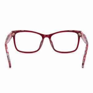 Carolina Herrera Her 0202/g Rectangle Eyeglasses for Women — interior view, Polycarbonate demo lenses