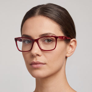 Carolina Herrera Her 0202/g Red Eyeglasses Women — lifestyle wear, evening writing and late desk work