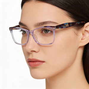 Carolina Herrera HER 0202/G Violet Eyeglasses Women — lifestyle wear, open-plan office days