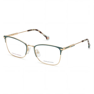 Carolina Herrera HER 0204 Gold Rectangle Eyeglasses for Women, Stainless Steel frame