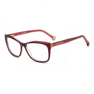 Carolina Herrera Her 0208 Red Rectangle Eyeglasses for Women, Acetate frame