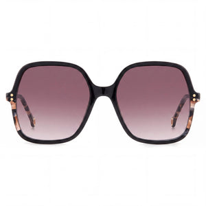Carolina Herrera HER 0244/S Square Sunglasses for Women — front view, Light Acetate frame